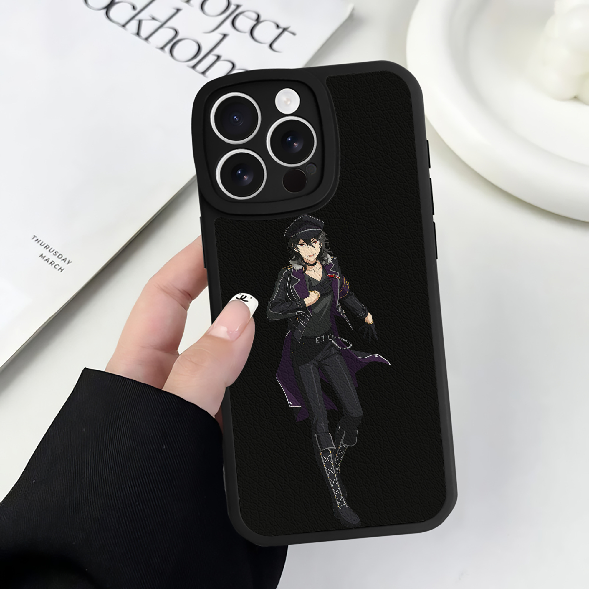 （画像用） あんさんぶるスターズ! Ensemble Stars 【iPhone 16シリーズ対応】シリコンスマホケース（レザー調） 材質：シリコン